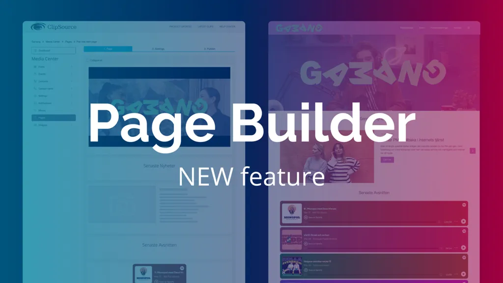 Page builder update