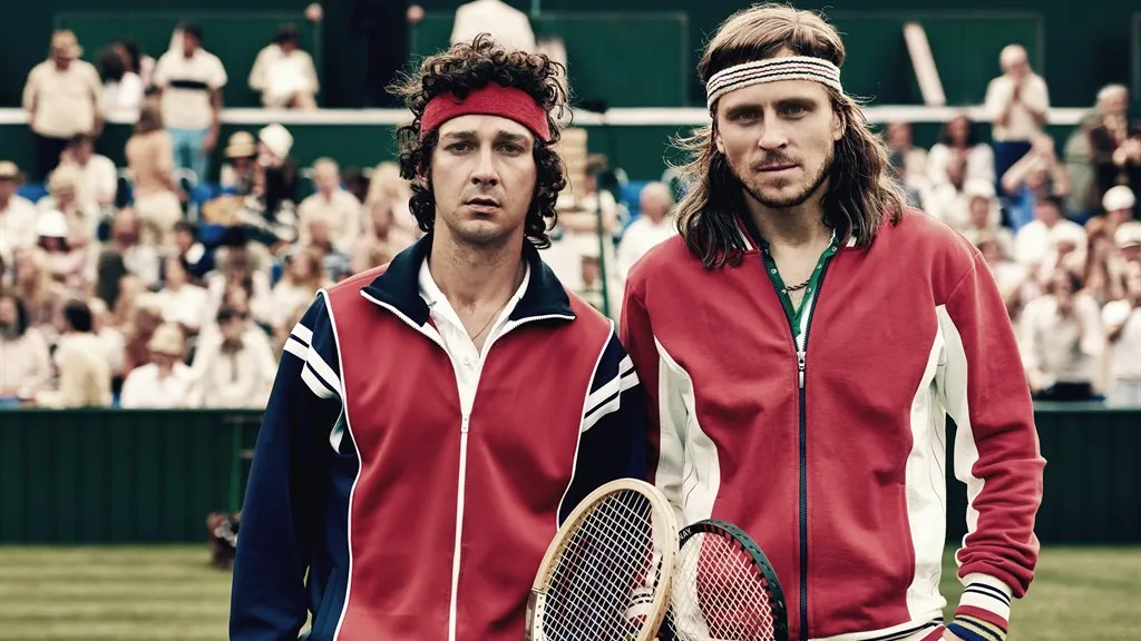 Shia LaBeouf (McEnroe) & Sverrir Gudnason (Borg)