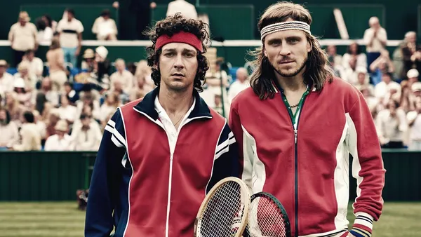 Shia LaBeouf (McEnroe) & Sverrir Gudnason (Borg)