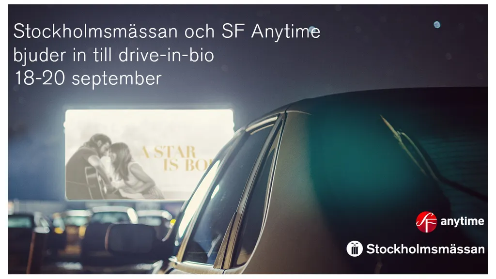 SF Anytime och Stockholmsmässan bjuder in till drive-in bio