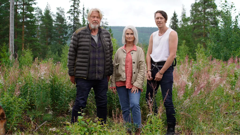 Från vänster till höger: Rolf Lassgård, Lena Endre, Simon J Berger