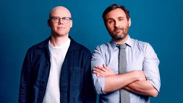 Utfrågare slutdebatten Johar Bendjelloul och Mikael Sjödell