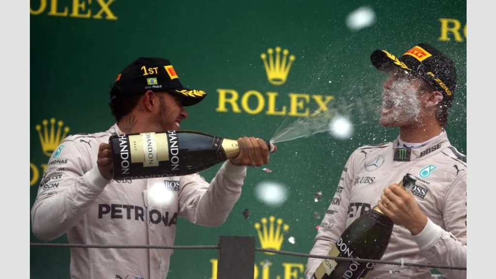 Nico Rosberg och Lewis Hamilton