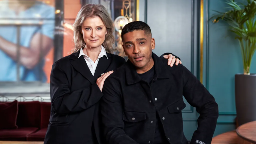 Lena Endre och Alexander Karim