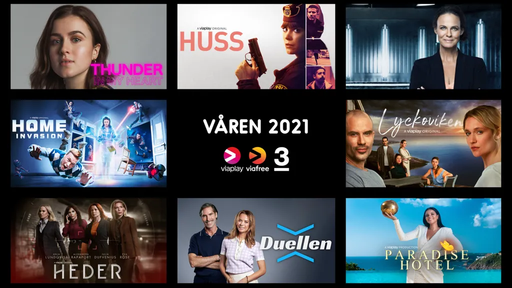 Våren 2021 på Viaplay, Viafree och TV3
