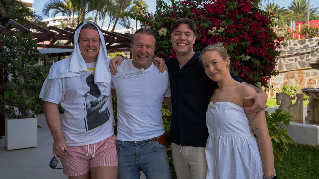 Noah Østvik, Svein Østvik, Liam Østvik og Ylva Østvik