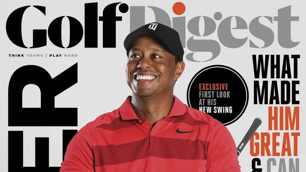 Tiger Woods på forsiden af Golf Digest. 