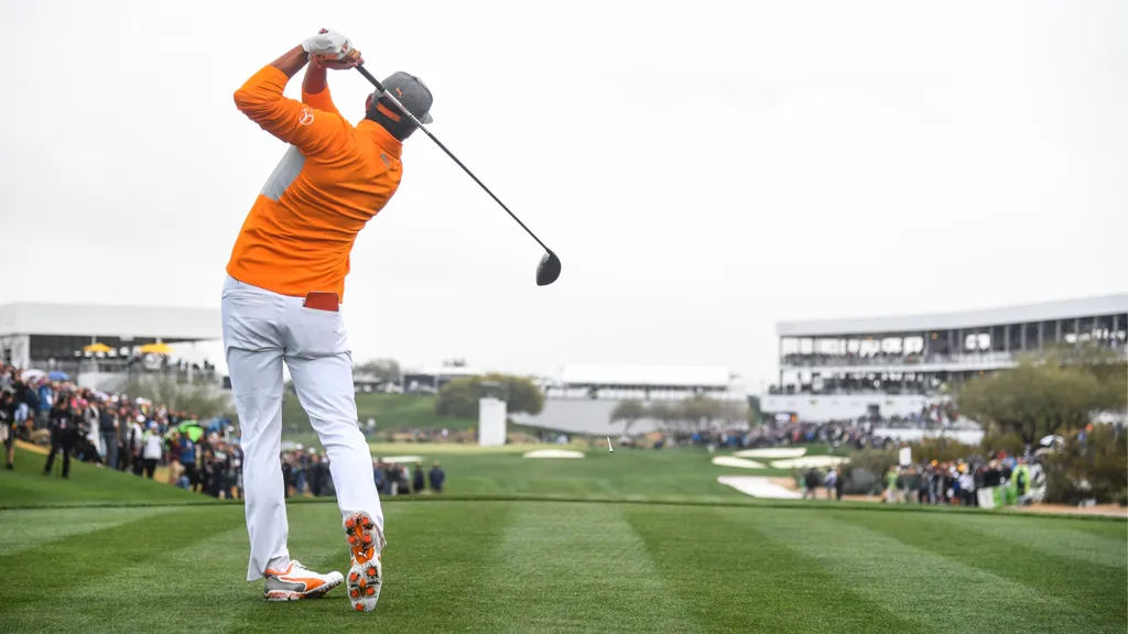 Rickie Fowler på sidste runde af sidste års turnering