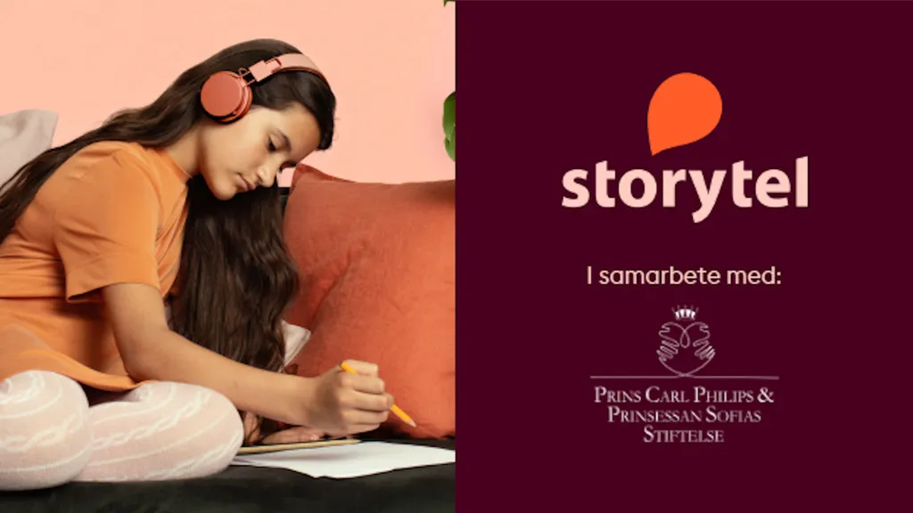 Storytel inleder ett samarbete med Prins Carl Philips & Prinsessan Sofias Stiftelse.