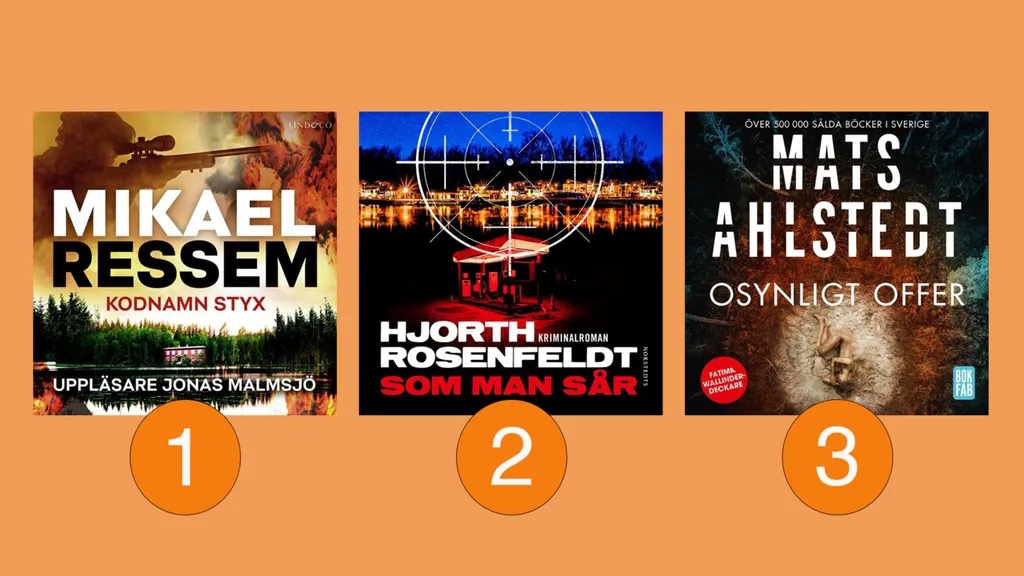 Topp 3 på Storytel vecka 31