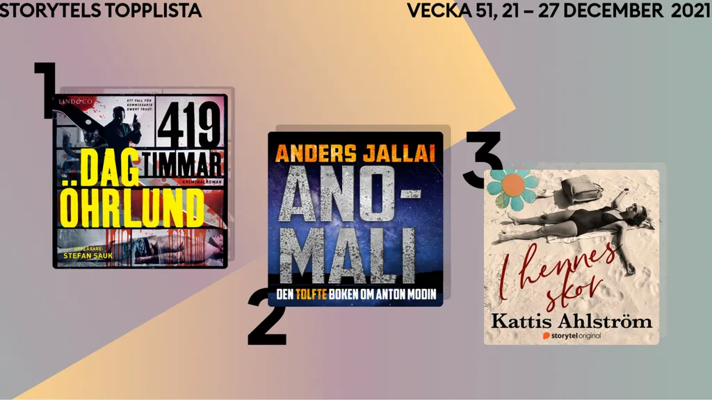 Topp 3 på Storytel vecka 51