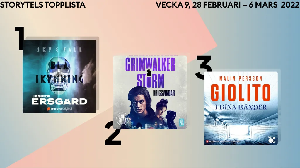 Topp 3 på Storytel vecka 9