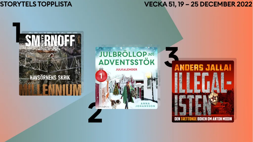 Topp 3 på Storytel vecka 51