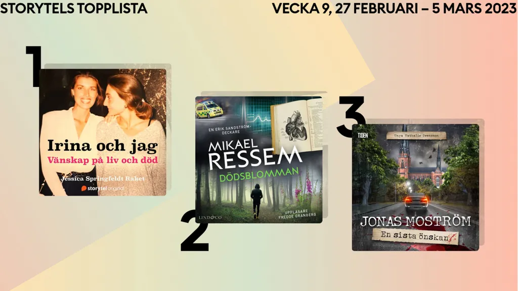 Topp 3 på Storytel vecka 9