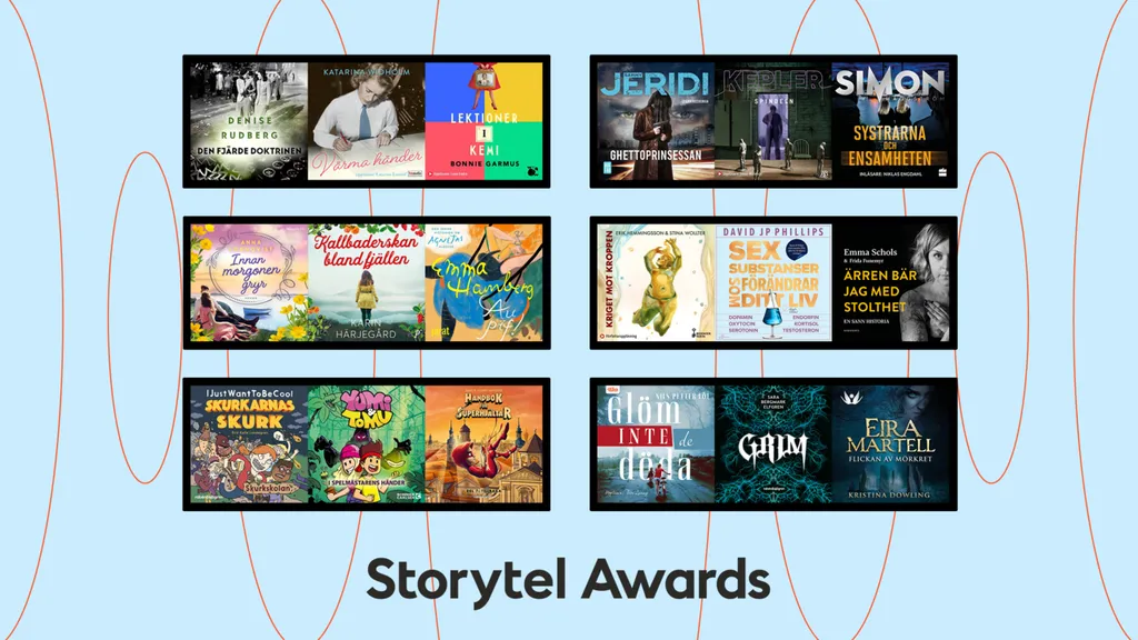 Samtliga finalister i Storytel Awards 2023