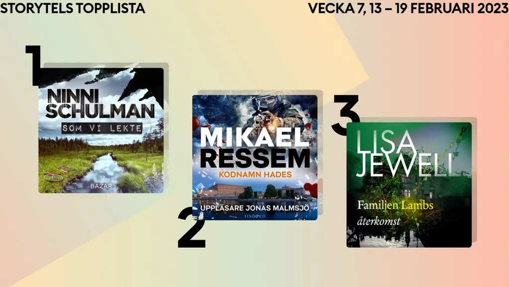 Topp 3 på Storytel vecka 7