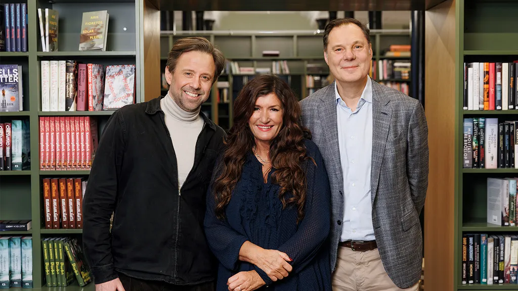 Adam Dahlin, Mari Jungstedt och Håkan Bravinger