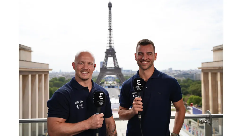 Fabian Hambüchen und Reporter Oliver Sequenz in Paris