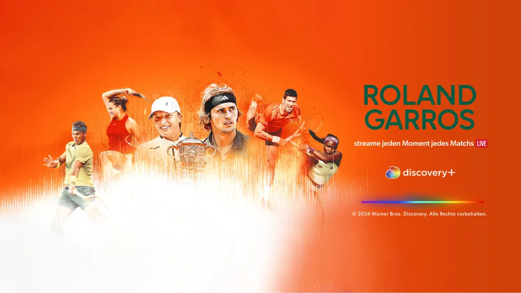 Roland-Garros ab 26. Mai live bei Eurosport und discovery+