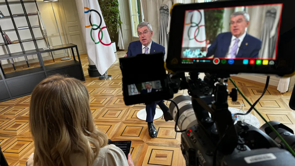 IOC-Präsident Dr. Thomas Bach im Eurosport-Interview (c) Maxime Dupuis / Eurosport