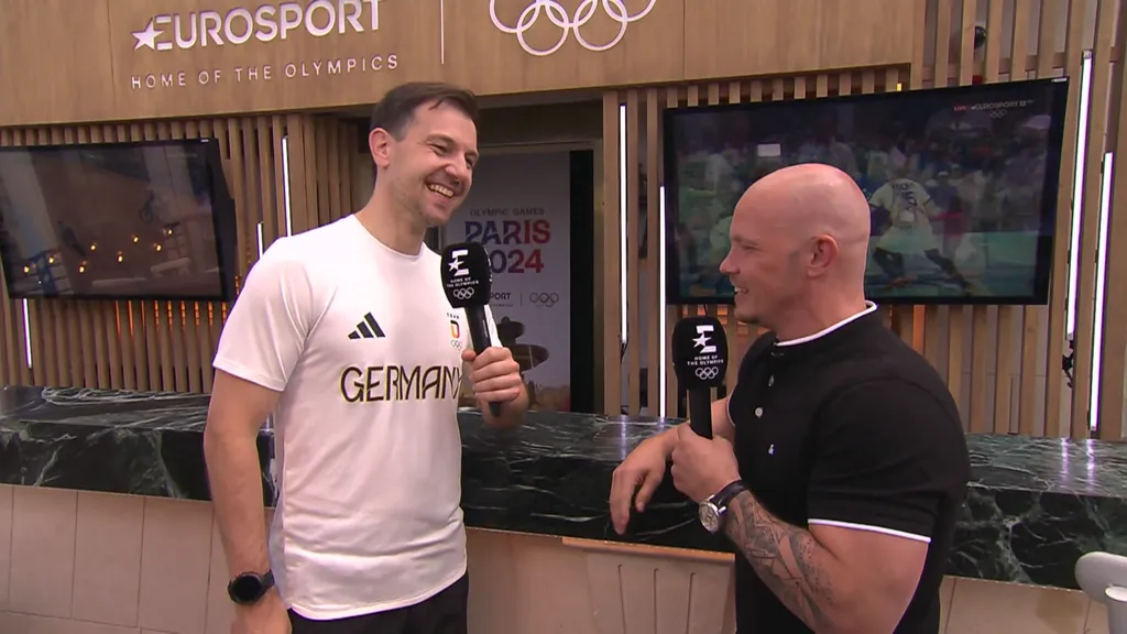 Timo Boll zu Gast bei Fabian Hambüchen im WBD House (c) Eurosport