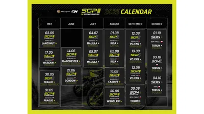 FIM Speedway Full Calendar 2025