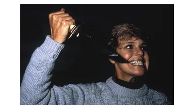 Medium Shot of Betsy Palmer as Mrs. Pamela Voorhees