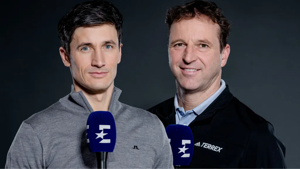 Die Eurosport-Experten Martin Schmitt und Werner Schuster (c) Eurosport