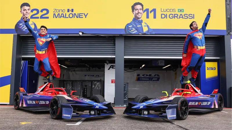 Der Lola T001 im "Superman"-Look für den ePrix in Berlin