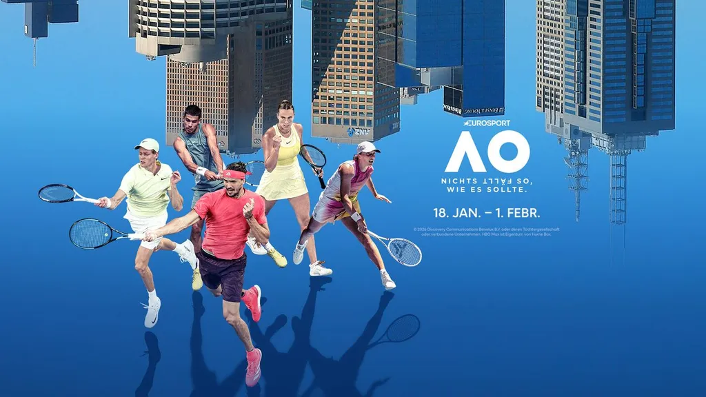 Australian Open ab 19. Januar bei Eurosport, HBO Max und discovery+