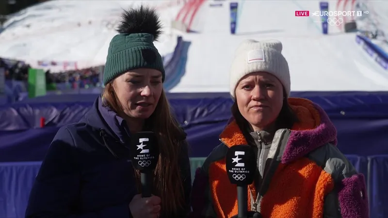 Eurosport-Expertinnen Tina Maze und Viktoria Rebensburg (c) Eurosport