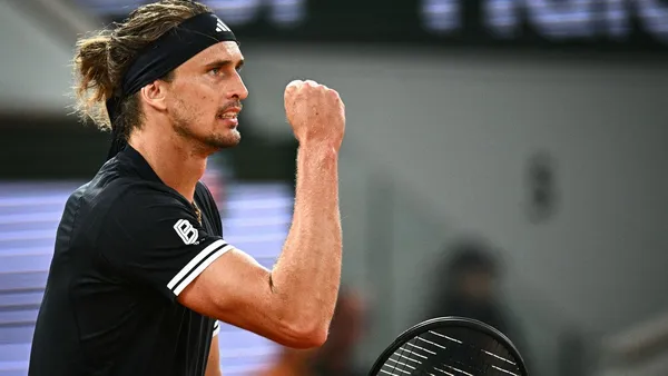Alexander Zverev bei den French Open in Paris (c) Getty Images