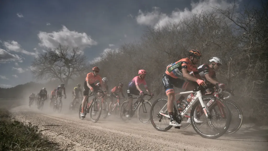 Schotterpiste bei Strade Bianche