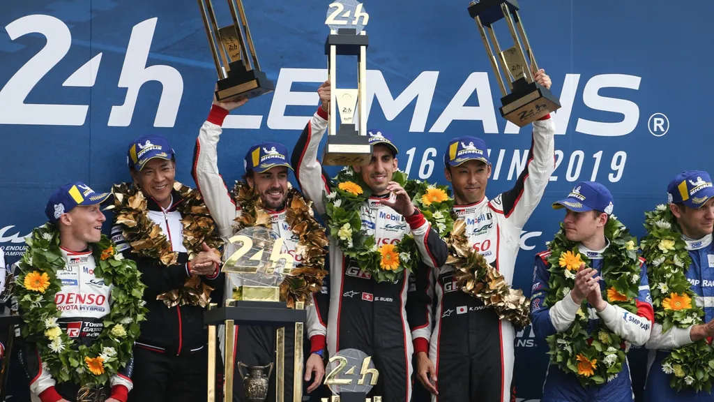 2019 siegte das Team Toyota Gazoo Racing rund um Fernando Alonso, Sebastien Buemi & Kazuki Nakajima (© GettyImages)
