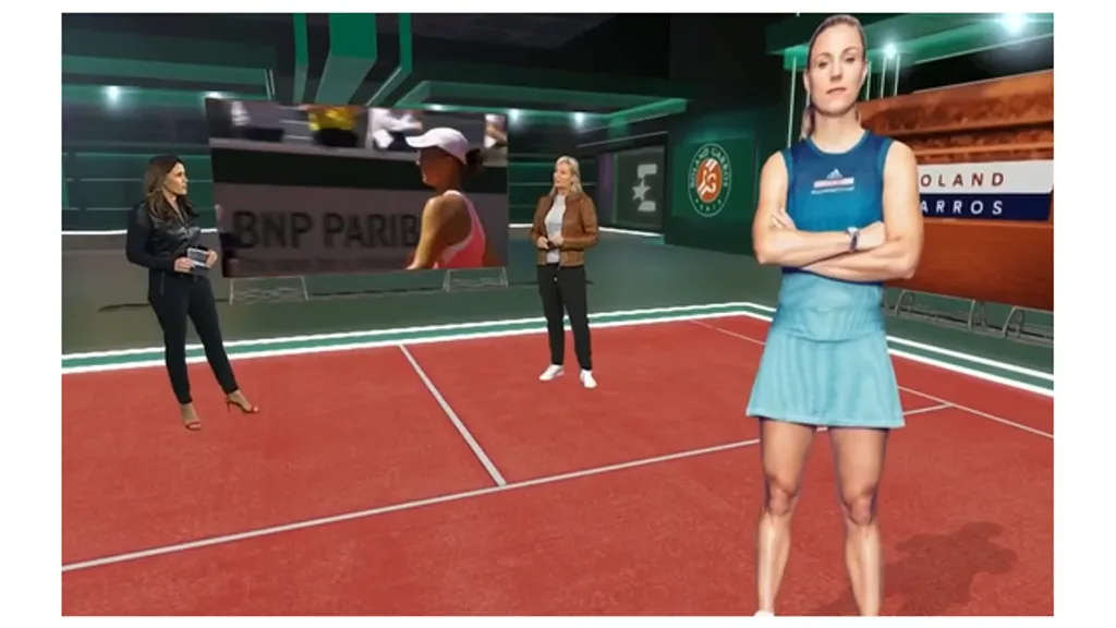 Barbara Rittner im Eurosport-Studio