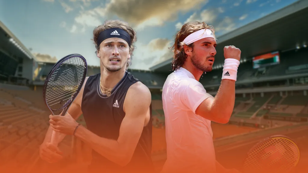 Alexander Zverev und Stefano Tsitsipas bei den French Open