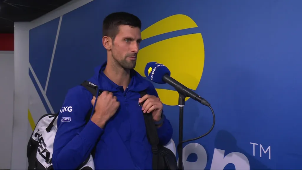 Novak Djokovic bei den US Open 2021