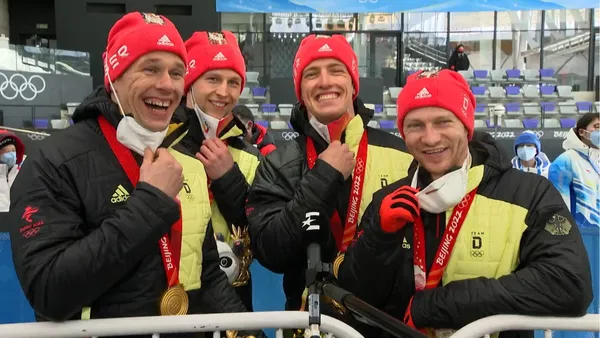 Gold-Team um Francesco Friedrich im Eurosport-Interview