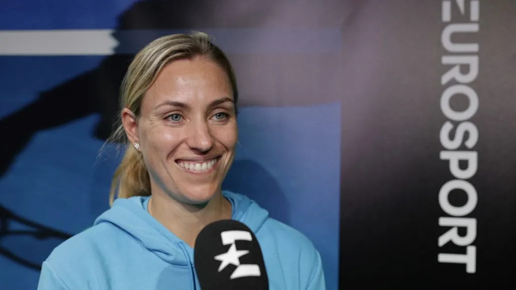 Angelique Kerber kommentiert das US-Open-Finale der Frauen für Eurosport (Foto: Eurosport)