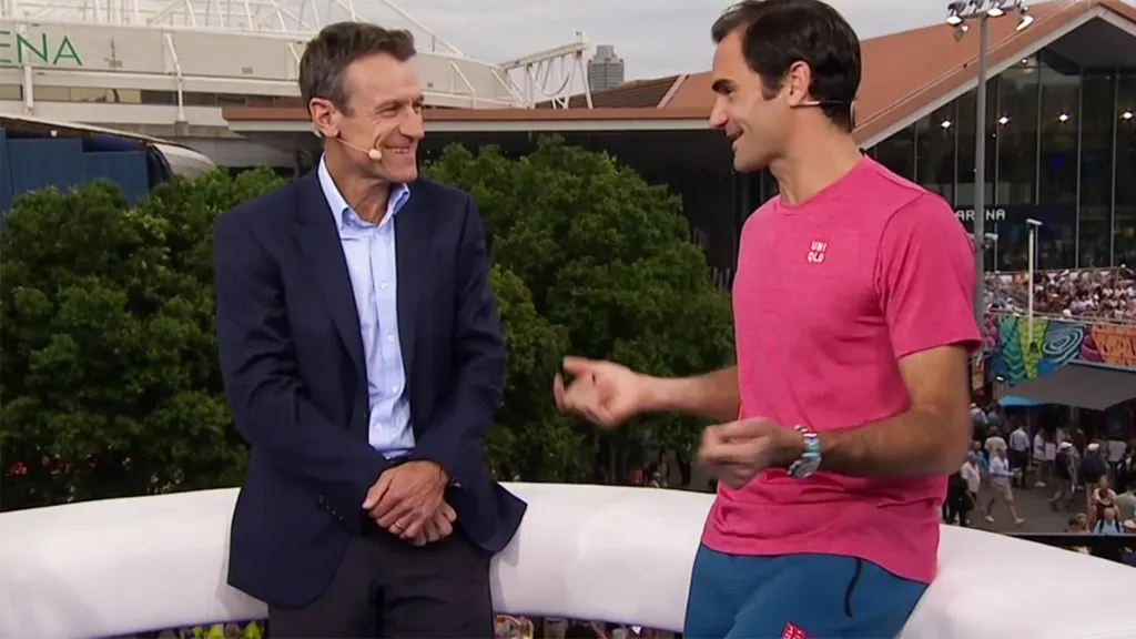 Mats Wilander und Roger Federer (Foto: Eurosport)
