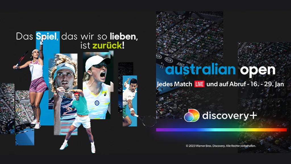 Australian Open 2023 bei discovery+