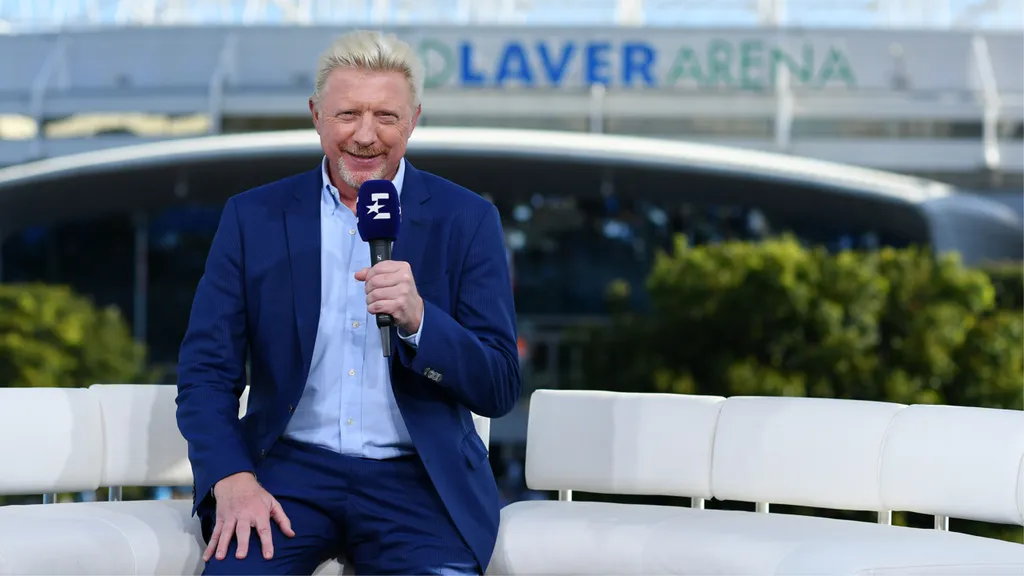 Boris Becker bei den Australian Open