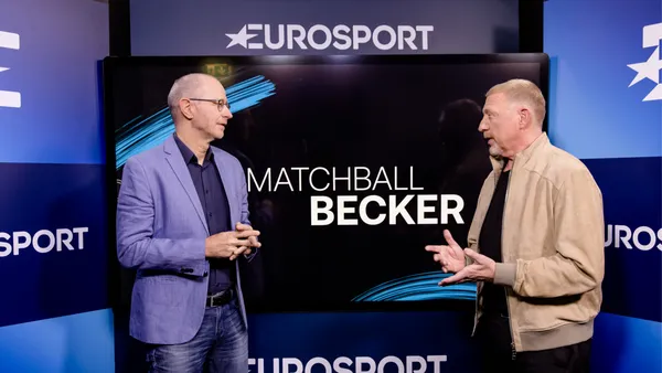 Matthias Stach und Boris Becker (c) Nadine Rupp - Eurosport