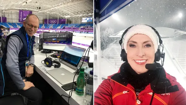 Karen-Marie Ellefsen og Arve Fuglum kommenterer OL-seremoniene for Discovery