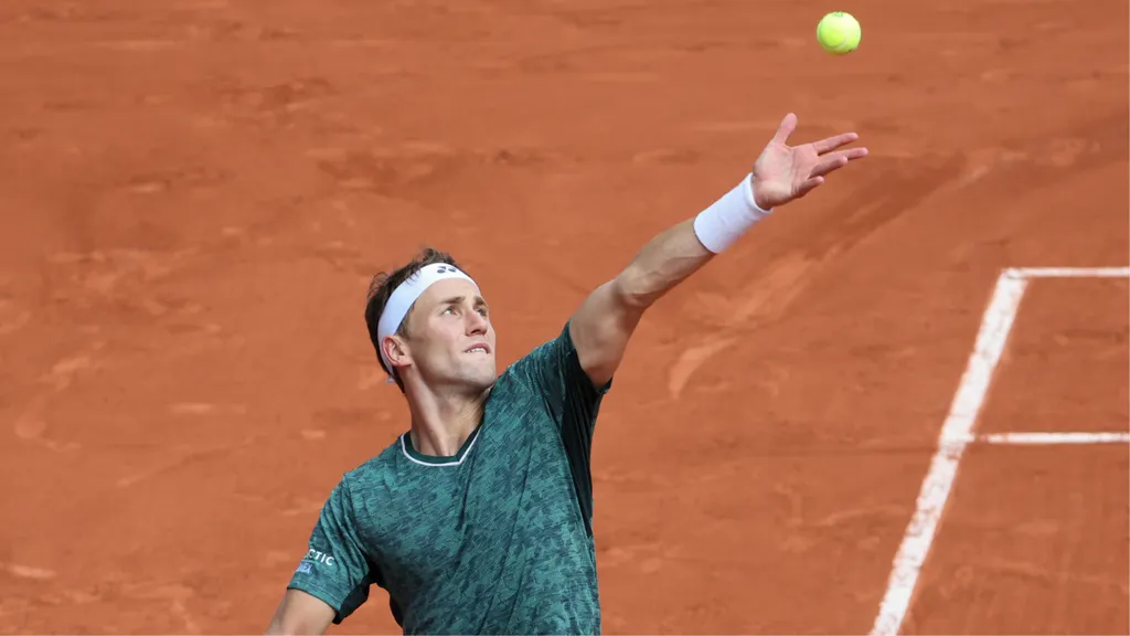 Casper Ruud i finalen av Roland Garros
