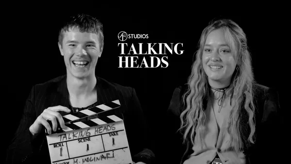 Edvin Ryding and Felicia Maxime in SF Studios Talking Heads interviews