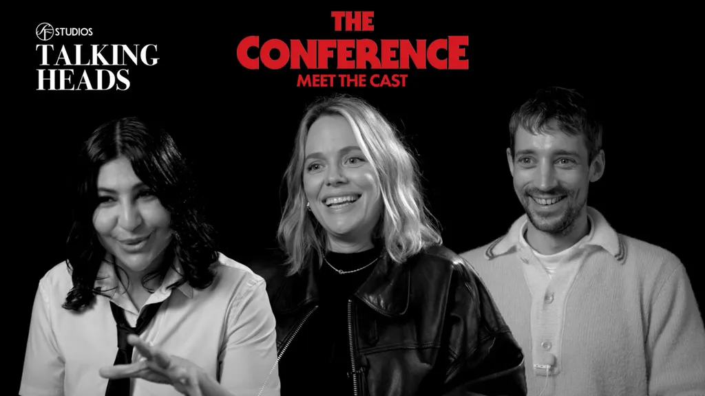 Meet the cast from The Conference - Bahar Pars, Katia Winter, Adam Lundgren
