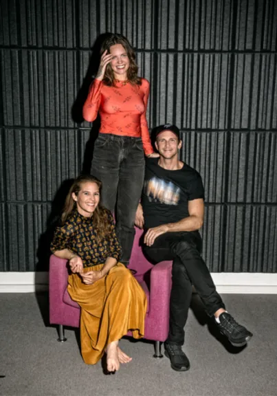 From left to right: Lisa Carlehed, Tove Lo, Gustaf Skarsgård