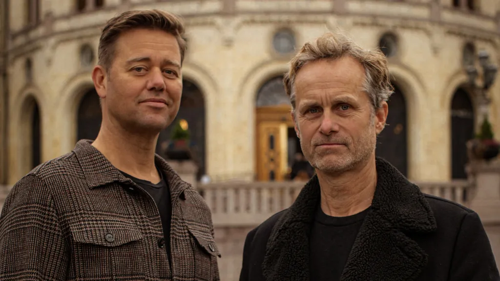 From left to right: Author Johan Høst and Director Jens Lien