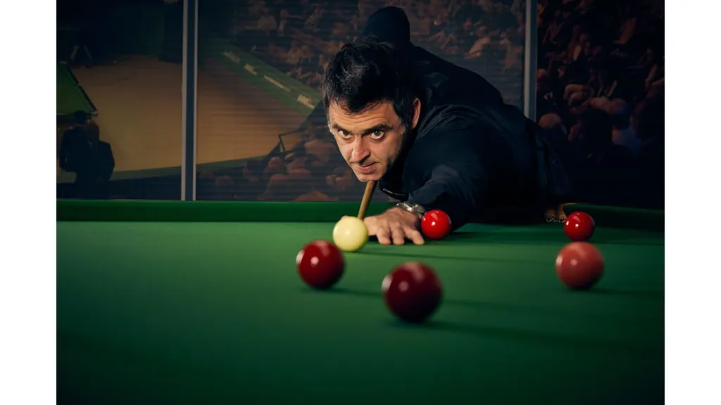 Ronnie O'Sullivan in action at the World Snooker Championship (Eurosport)